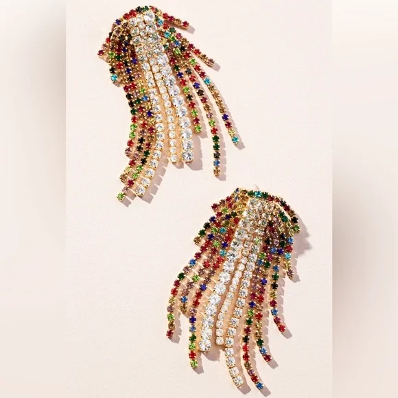 🌺🎉HP🎉🌺 NWT Anthropologie Beaded Crystal Chandeliers - Picture 13 of 16